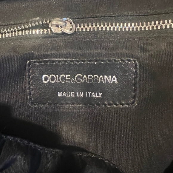 Dolce & Gabbana Sleek Black Backpack, zipper missing pull and inside pocket torn - Picture 10 of 12